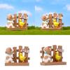 Cartoon Cute Fence Duck Dog Mini Model Ornament For Home And Garden Decoration