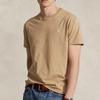 Polo Ralph Lauren FW23 Solid Color Small Pony Embroidered Crew Neck Short Sleeve T-Shirt Men T-Shirt Khaki 710671426-241