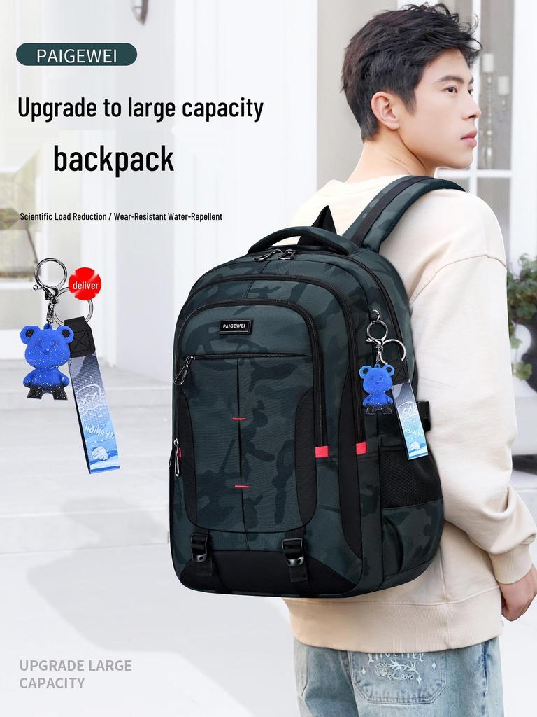 2026 Large Capacity Backpack for Boys - Ergonomic Design for Middle & High School Students