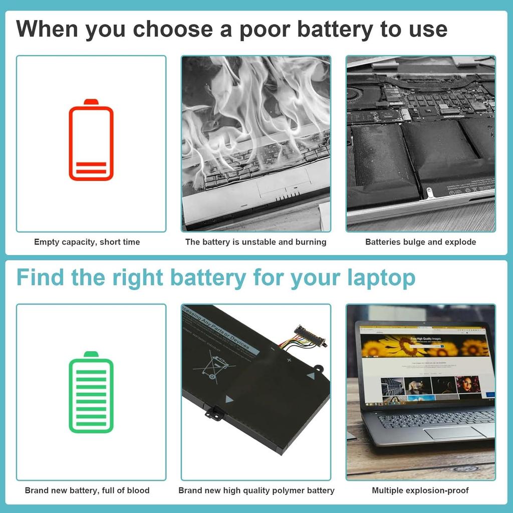 1F22N Laptop Battery for Dell Alienware M15 R1 M17 R1, G5 15 5590 5590-D2783W 5590-D2743B D2842W D2843W D2865B G7 15 7590 7790 D2785B