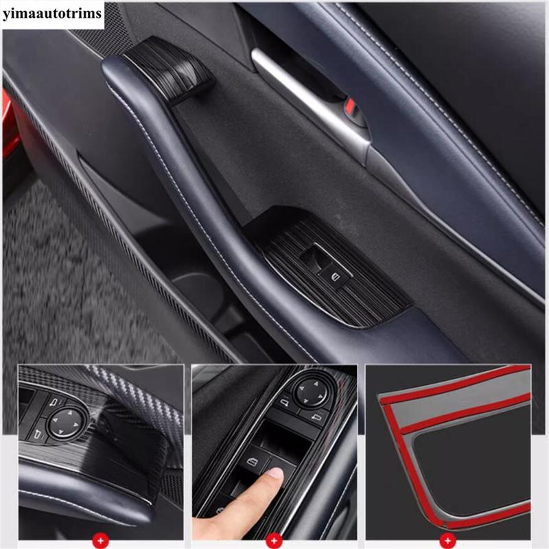 Car Inner Door Armrest Window Glass Lift Switch Button Panel Cover Trim Accessories For Mazda 3   - 2025 / CX-30  - 2025