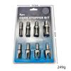 4-Piece Wood Plug Drill and 8-Piece Carbon Steel Wood Plug Cutter Set