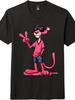 Pink Panther''Street Fashionista''Cartoon T-Shirt Mens Womens Tees Top, Anime Retro Cuteand Cool Style Tee