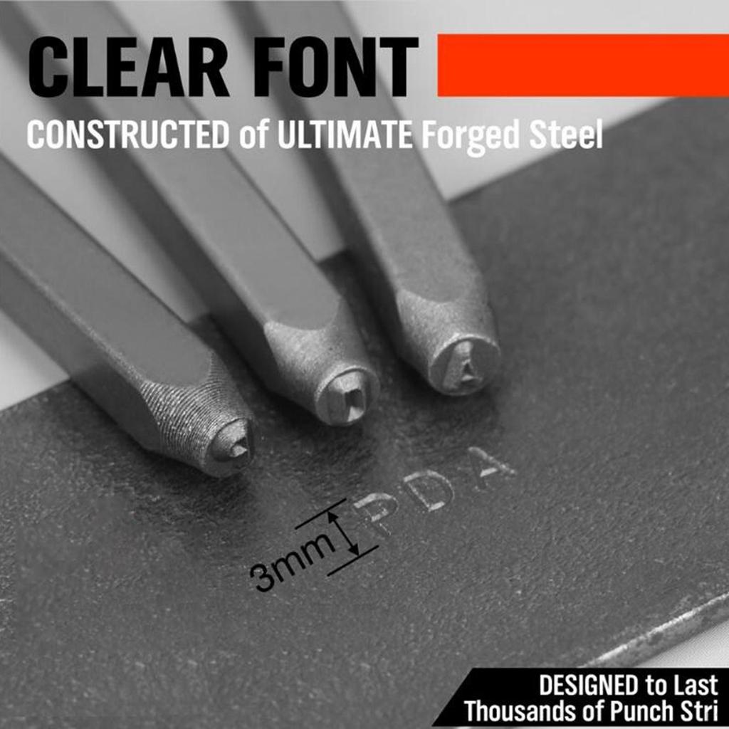 36pcs Letters And Numbers Stamp Set Leather Craft Stamping Tools