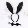 Plush Rabbit Ear Shape Headband Tail & Bowtie Carnival Party Costume Supplies