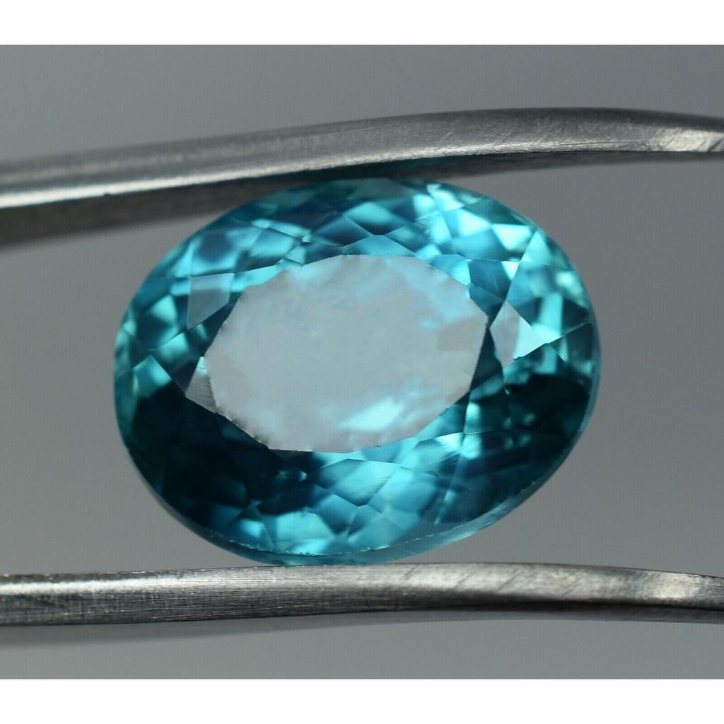 8.12 Ct Natural Grandidierite Bluish Green Oval Certified Fabulous Gemstone
