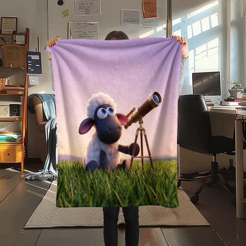 Shaun the Sheep2 Flannel Blanket, High Quality Comfortable for All Seasons, Home Decor, Warmth and Comfort