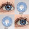 Eyeshare 2pcs Eye Contact Lens Chocolate Contact Lenses Color Natural for Daily Wear Yearly Lenses