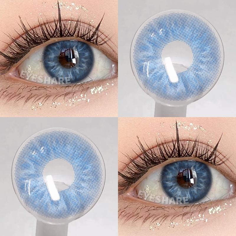 Eyeshare 2pcs Eye Contact Lens Chocolate Contact Lenses Color Natural for Daily Wear Yearly Lenses