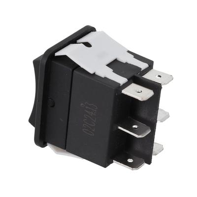 For HY12-9-3 On Off On Rocker Switch 125/250V 18/20A Pushbutton Switch 6Pins Rocker Switch Self Resetting Lock-Free Switch