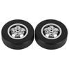 2pcs Aluminum Alloy Drift Tire RC Car Parts Accessories Fit for WPL D12 RC Truck 54mmSilver