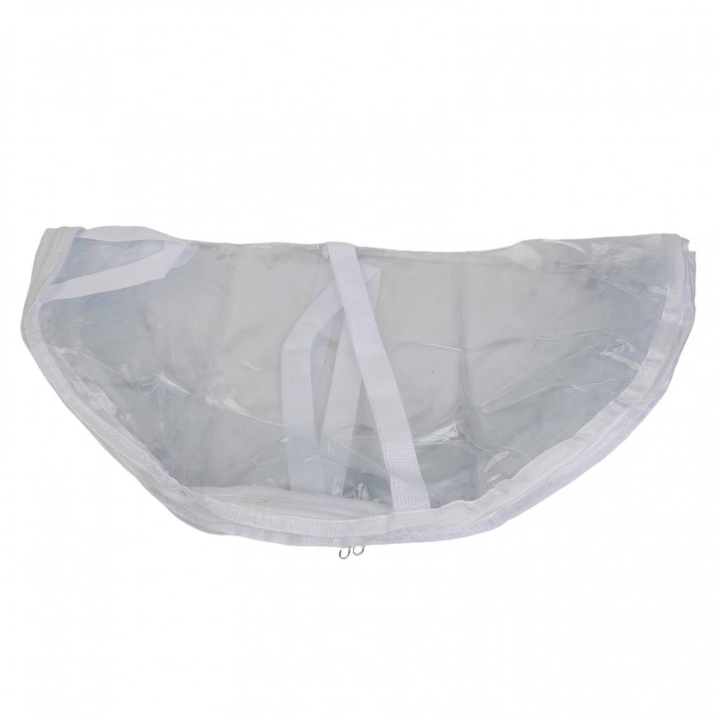 Double Zipper PVC Bag for Round Christmas Wreaths Lightweight and Transparent