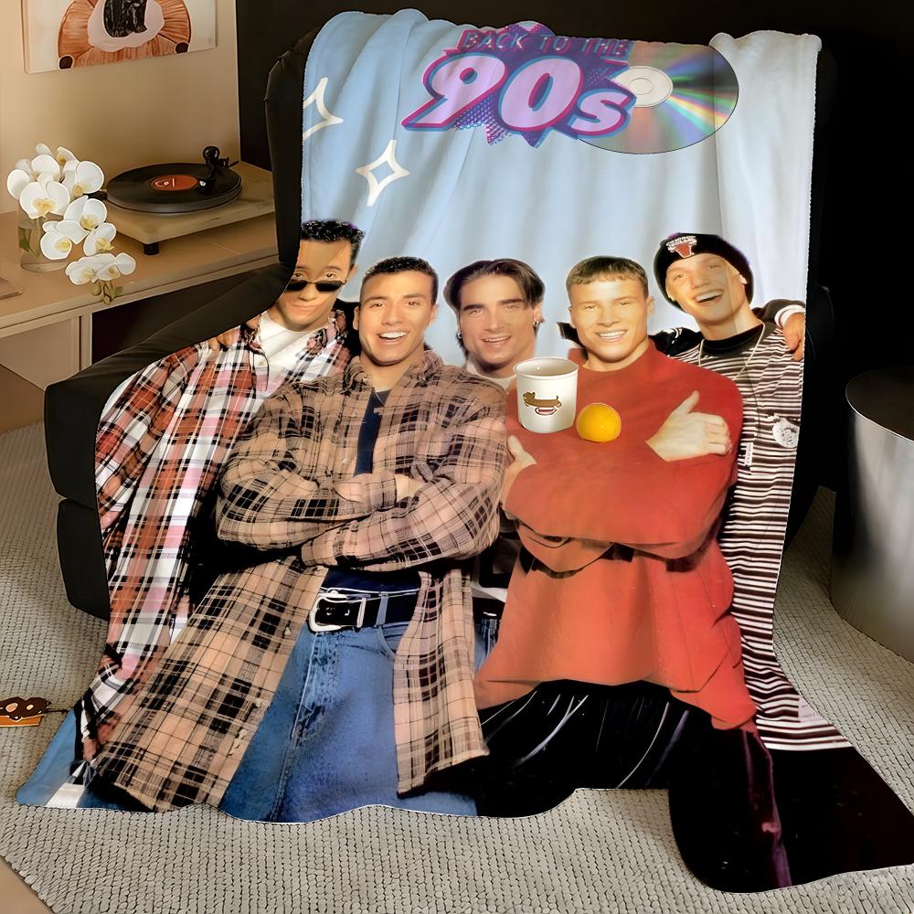Music B-Backstreet B-Boys Throw Flannel Blanket, Soft Warm, Durable & Washable Cute Cool