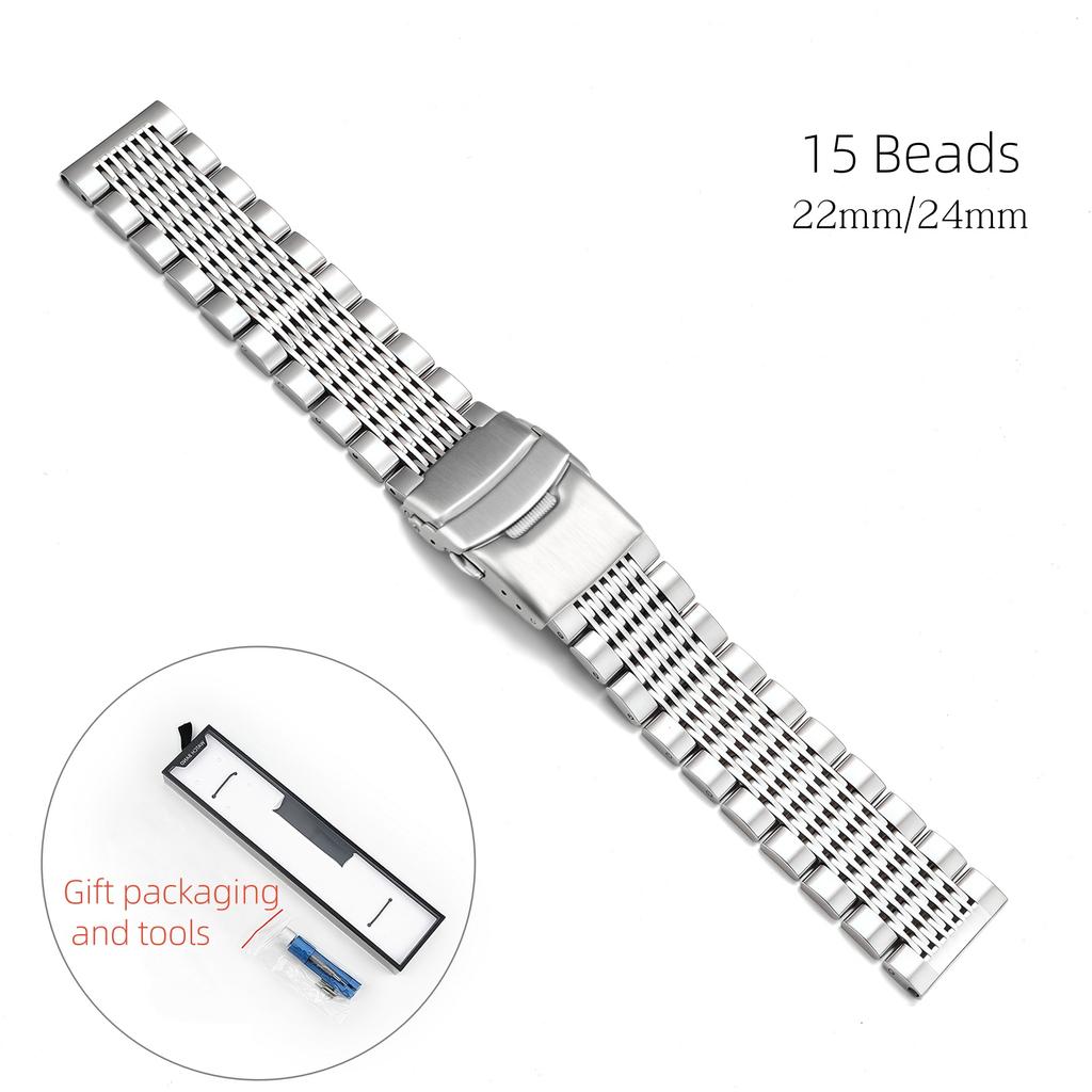 18/20/22/24mm Universal Stainless Steel Strap for Omega Seiko Quick Release Watchband for Samsung Huawei Gt5 Men Women Bracelet