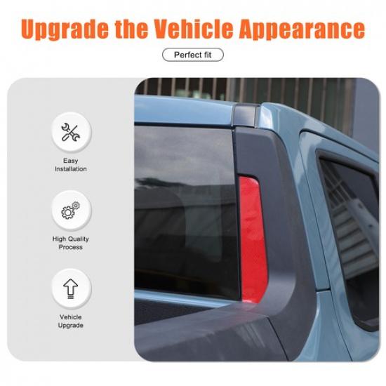 Reflektierende rote Heckscheiben-Spoiler-Säulenabdeckung für Ford Maverick 22-25