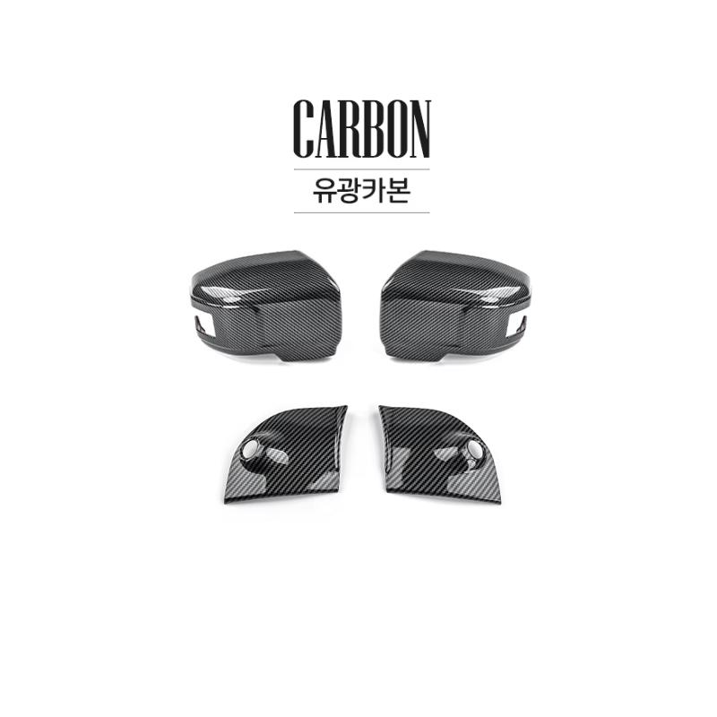 For SSANGYONG TORRES-EVX/ACTYON -2025 Carbon Fiber Black Rearview Mirror Decoration Cover Trim Exterior Accessories