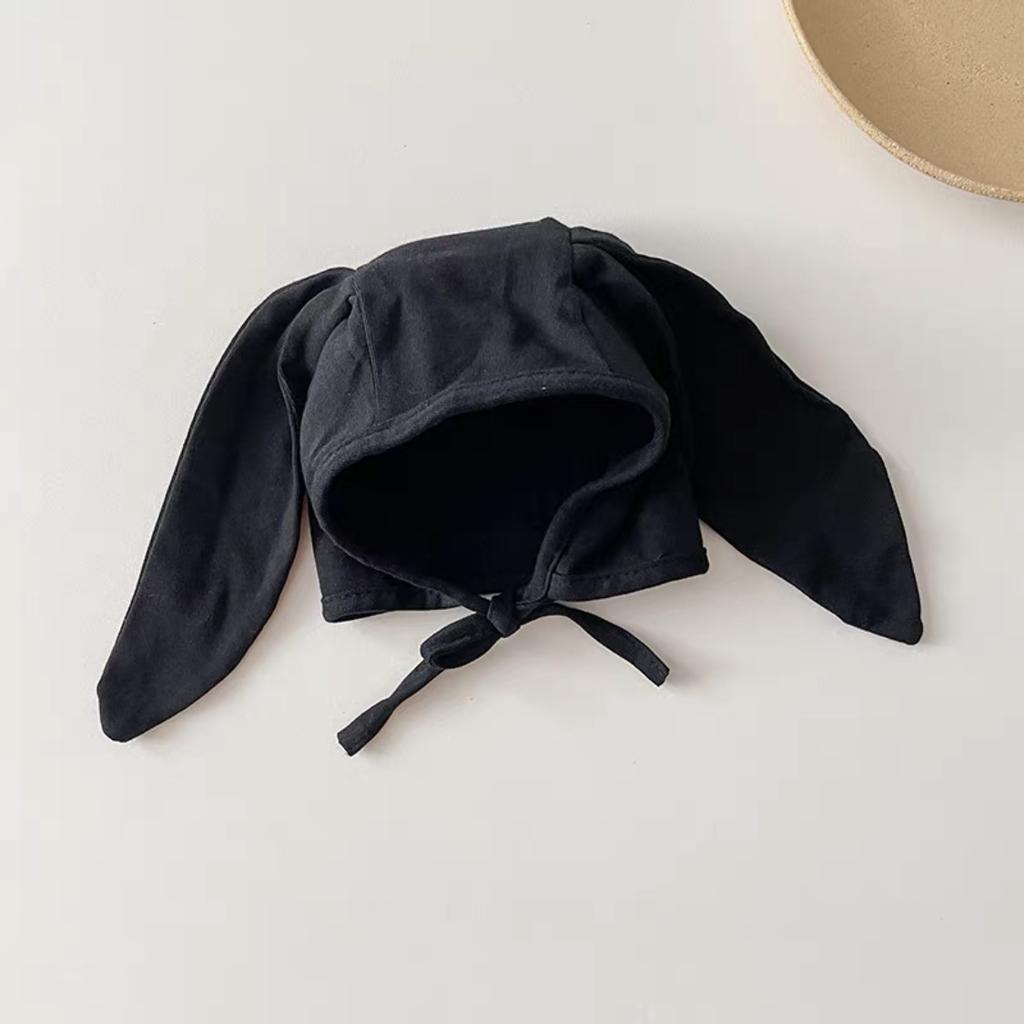 Cute Long Ear Bunny Baby Hat Spring Autumn Thin Earflap Cap With Tie Newborn Infant Swaddle Beanie Soft Headwear