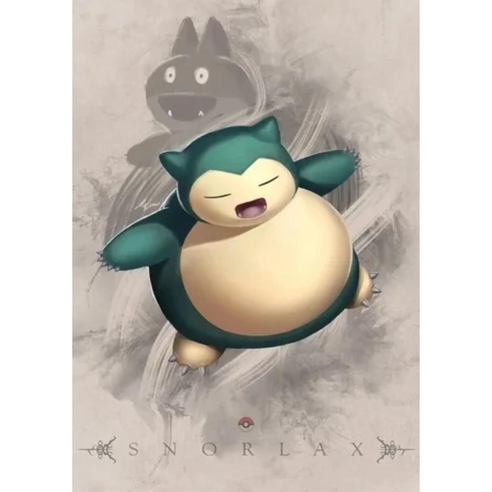 Japan Anime Pokemon Cartoon Canvas Painting Pikachu Gengar Eevee Mew Wall Art Posters Print Pictures Children's Room Home Decor