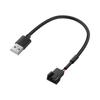 DC5521 Female to USB 4-Pin Fan Power Cable Adapter for CPU Cooling, 5V Extension.