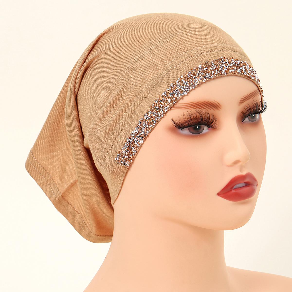 

Модал Хлопок Ромбы Подшлемник Эластичный Хиджаб Простой Мягкий Капот Мусульманские Женщины Эластичный Внутренний Хиджаб Тюрбан Ислам Подшлемник