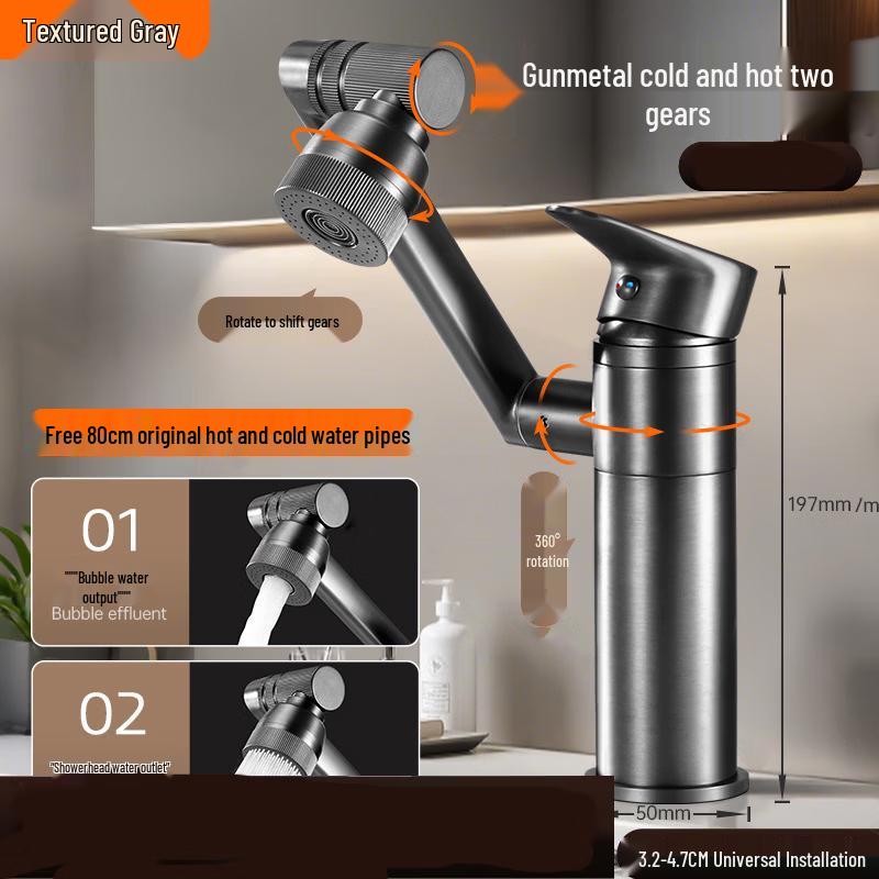 TLXT Kitchen Faucet with Swivel Spout & Dual Spray