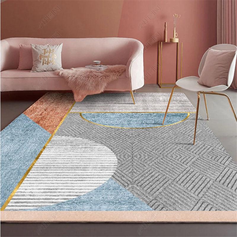 

Скандинавский Роскошный Ковер Гостиная Диван Чайный Столик Ковер Современный Минималистичный Спальня Прикроватный Коврик 120 * 160Cm