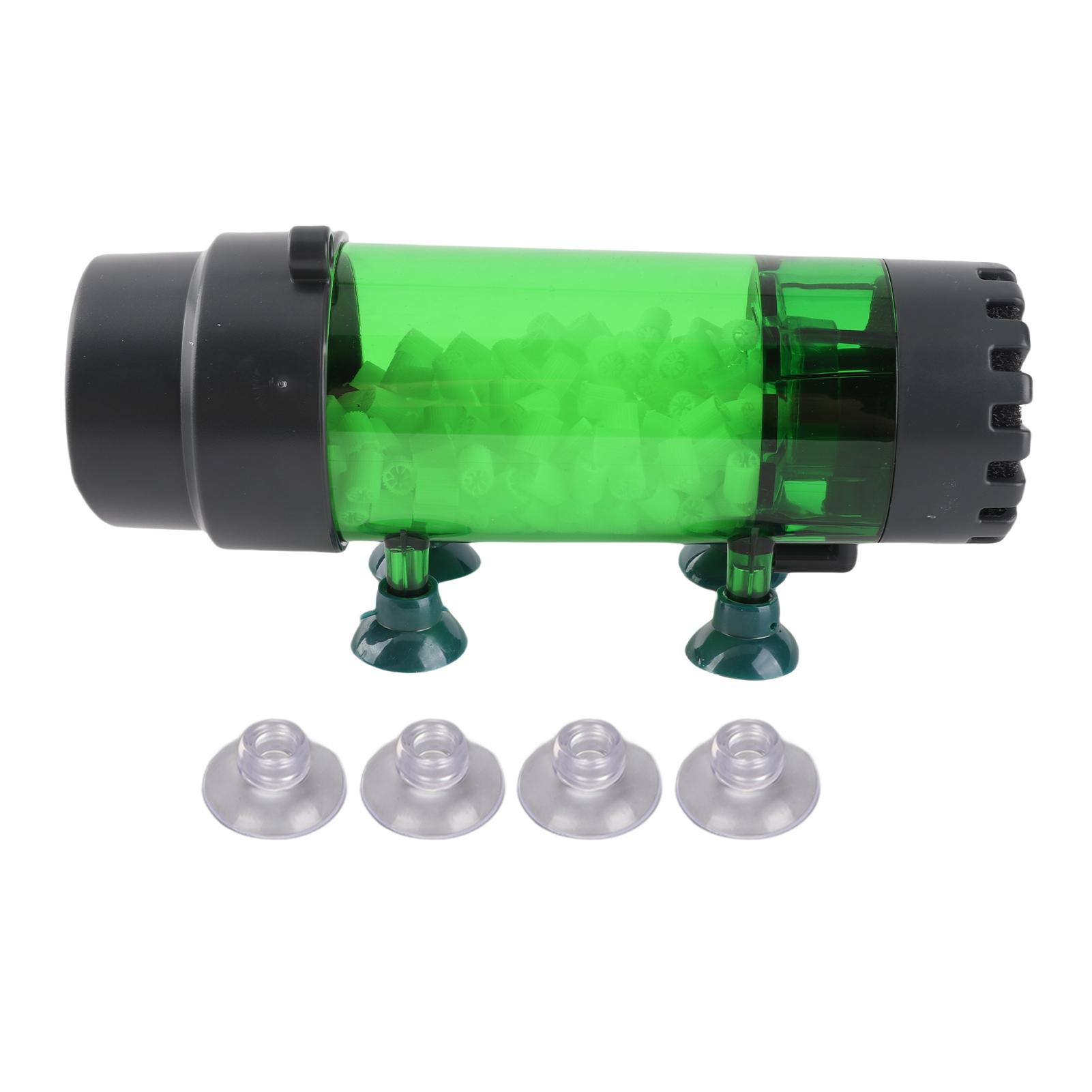 Outsideworld Aquarium Fluidized Bed Filter Double Filtration Prevent Clogging Upgraded Bubble Bio Media Filter For Aquarium Fish Tank