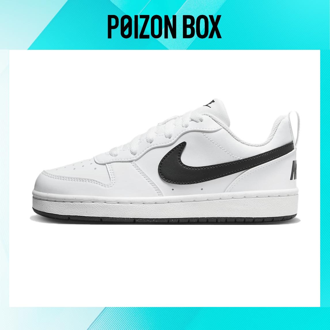 

кроссовки Nike Court Borough Low White Black GS DV5456-104