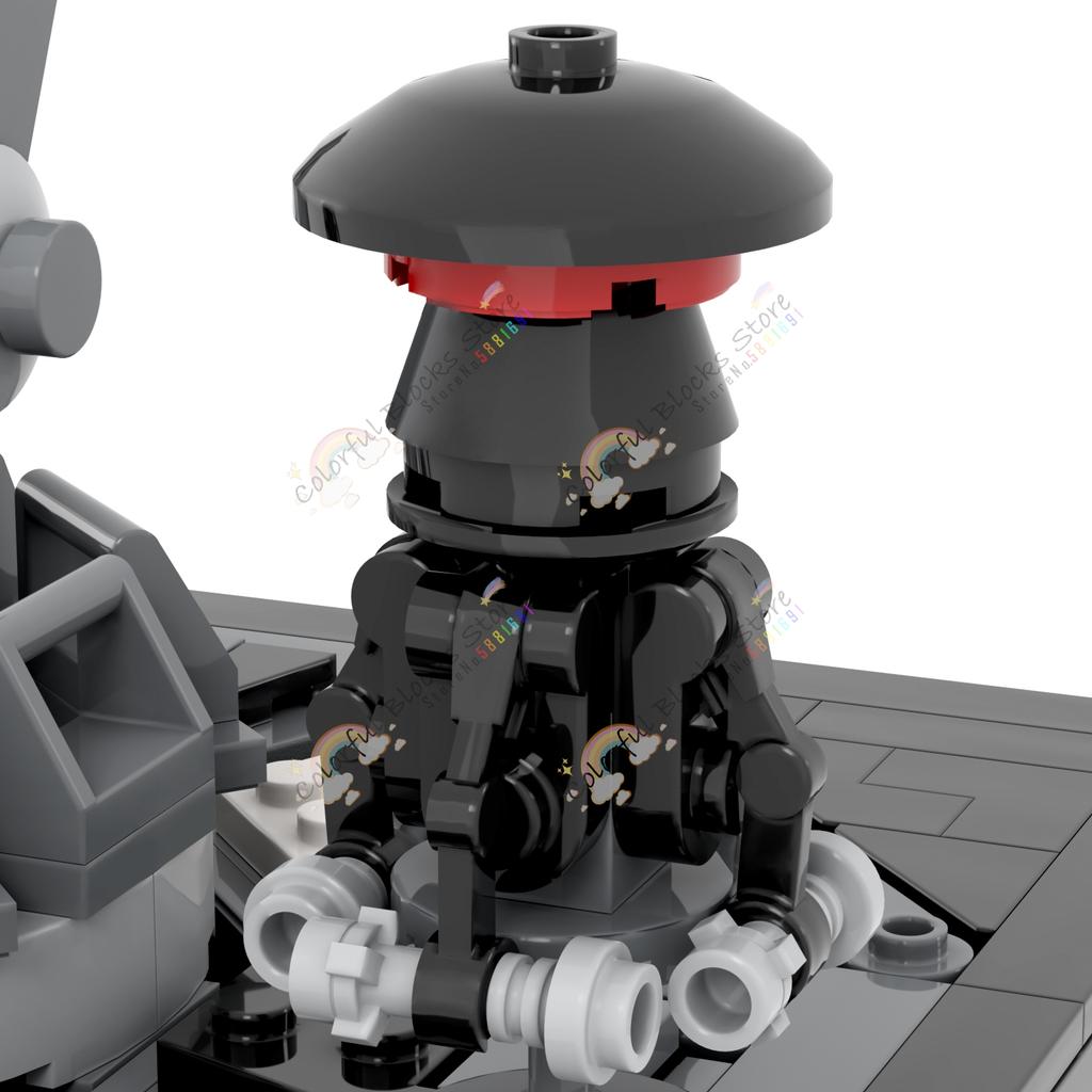 Movie Series Scene MOC Building Blocks Interstellar Council Chamber Senate Transformation Architecture Models Toys For Kids Gift