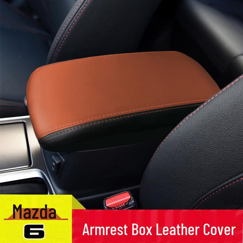 Mazda 6 Center Console Armrest Leather Cover, Fits 2004-2015 Models