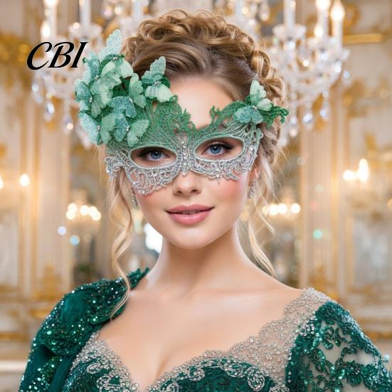 Lace Masquerade Masque Butterfly for Women, Vintage Shiny Eye Cosplay Carnival Halloween Renaissance, Venetian Ball, Party, Evening Prom Wedding