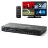 SANWA DIRECT HDMI Split 4 Full HD Optical Digital Audio HDCP Remote Control and AC Adapter Switcher, 4-way Screen, Inputs/1 Output, Compatible, Input,