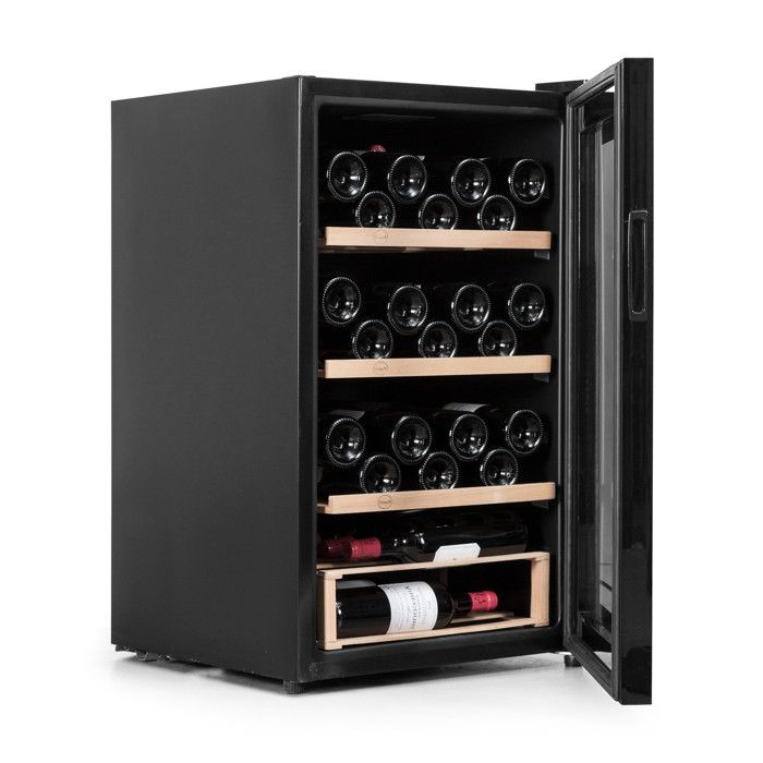 Electric Wine Cellar - VINOBOX - Vinobox Pro 48 Bottles - Black - 1 Door - 85 Cm Height