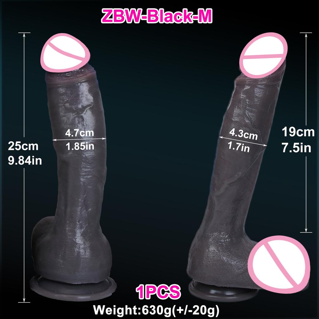 S M L Soft Realistic Anal Big Dildo Double Silicone Suction Cup Glans Penis Sex Toys for Men Women Gay Masturbation Orgasm Cock