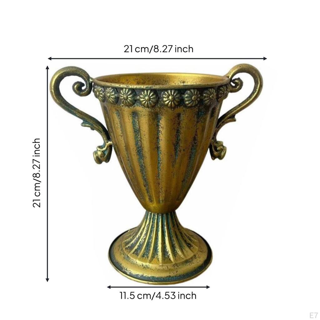 Pedestal Urn AntiqueStyle Vase with Base VintageInfluenced Tabletop for Wedding