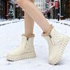Snow Boots Women's New Winter Velvet Thickened Martin Boots Short Boots Women's Shoes Versatile Non-slip Student Cotton Shoes