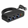 120W Dual USB + PD 30W Schnell-Autoladegerät: Ein-zu-Drei Zigarettenanzünderadapter mit intelligentem Multifunktionsladen.