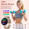 2025 Ny Smartklokke for Kvinner Gave 1,43 Tommers Full Touchskjerm Sports- og Treningsklokker Bluetooth-samtaler Digital Smartklokke Damer
