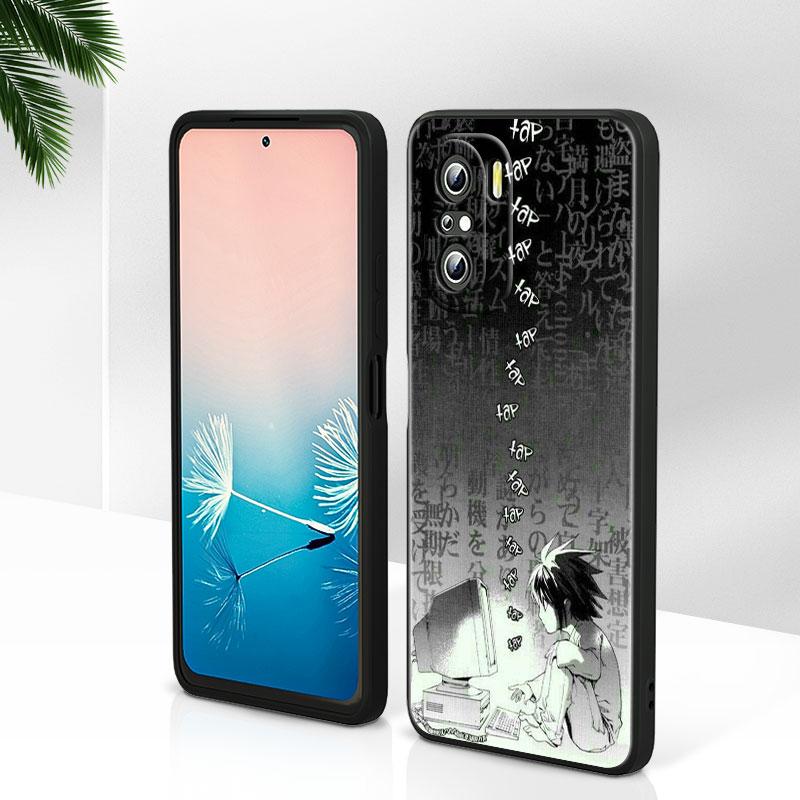 Anime Manga Death Note Ryuk For Xiaomi Redmi Note 12 Turbo 11E 11S 11 11T 10 10S 9 9T 9S Pro Plus 5G Black Phone Case