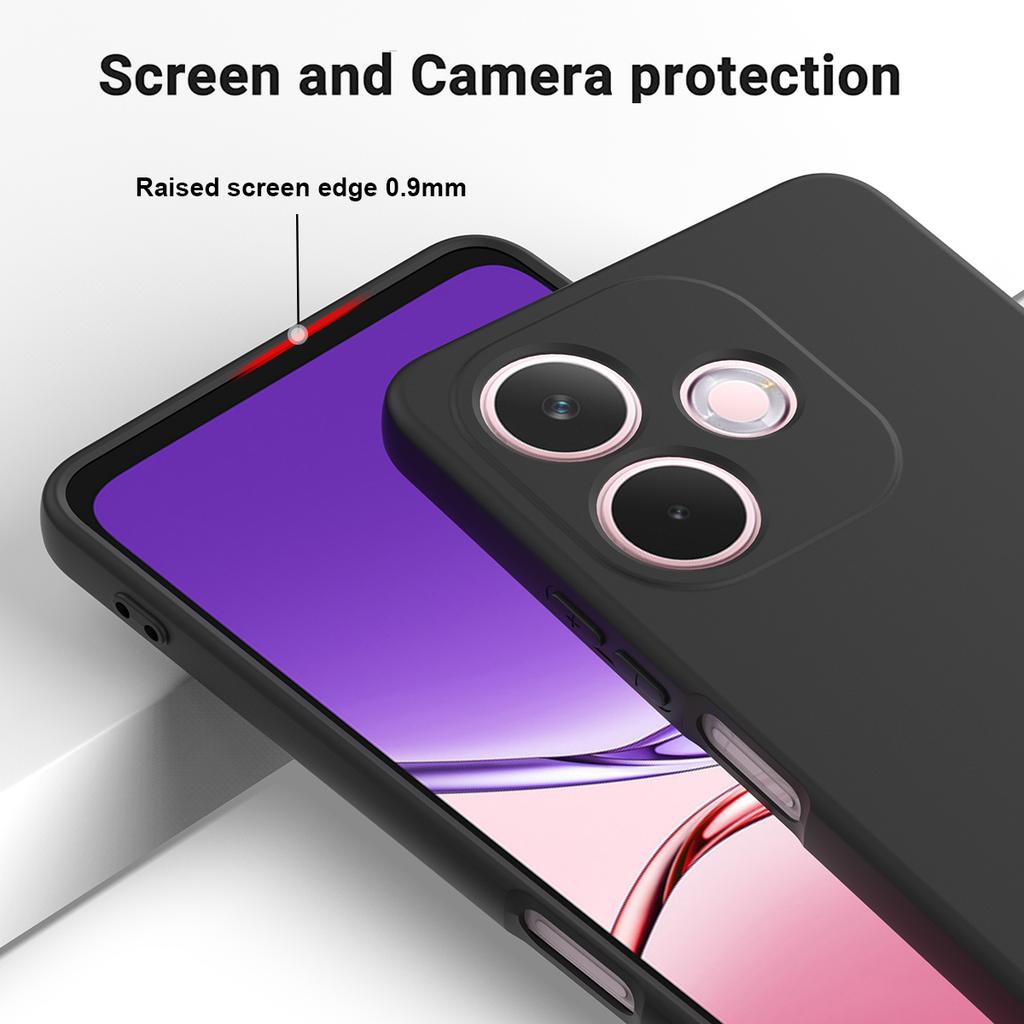 Pro Oppo A5 Pro 4G (Globální) Kryt na telefon z tekutého silikonu se zadním krytem a poutkem na ruku
