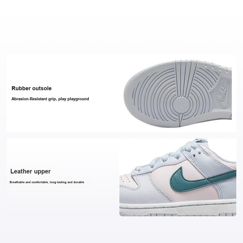 Детские кроссовки Nike Dunk Low PS Mineral Teal Серый футбольно-серый жемчужно-розовый FD1228-002 28