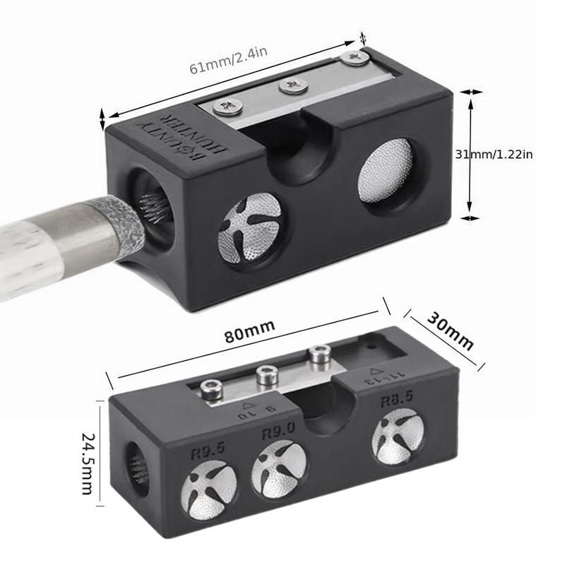 Billiard Cue Multi-Functional Leather Head Repair Tool Sharpener Shape 8-In-1 Cleaning Polishing Needling Billiard Accessories