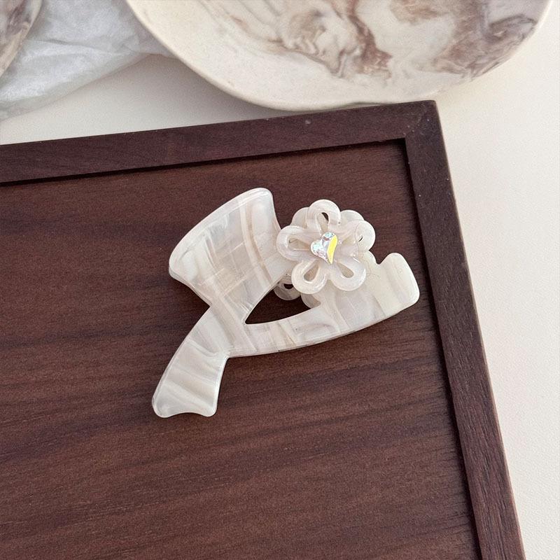 Exquisite Super Fairy Medium 6CM Temperament Flower Rhinestones Acetic Acid Hair Clip Hair Accessories For Woman Girls
