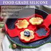 2pcs Flip N Cook Silicone Pancake Mold Flip and Cook Mini Pancake Makers with Brush Egg Mold for Breakfast Reusable Baking Tools