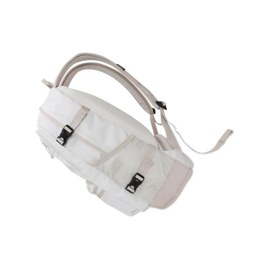 Converse Straight Edge Backpack White Gray (Unisex) Backpacks 10021138 A07