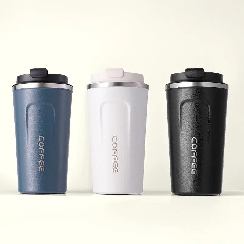 380ml Stainless Steel Second-Gen Portable Coffee Thermos Cup, Travel Tumbler Gift 380ml