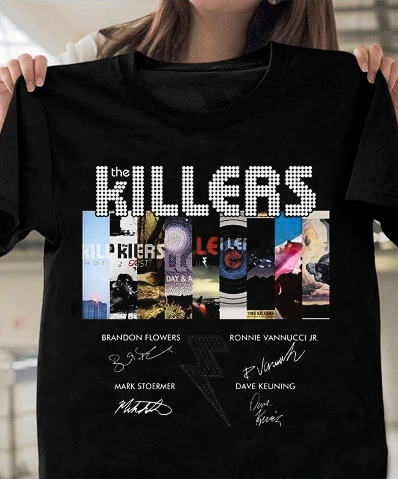 Rare The Killers Band Cotton Gift For Fan Black S2345XL Unisex T-shirt BM667 XL
