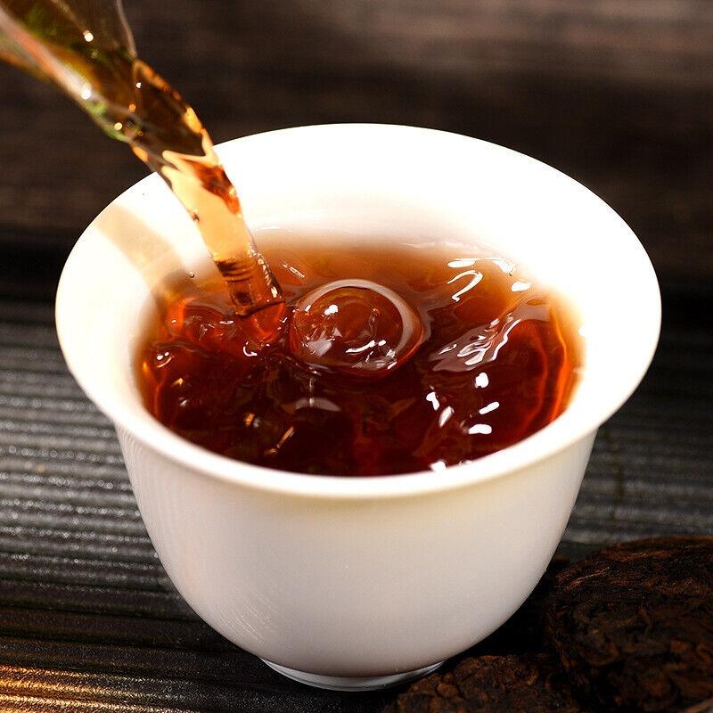 Linglong Cake Tea Pu'er Mature Tea Cake Head Spring Tea Aged Ripe Pu'er Tea 500g
