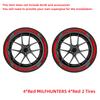 MILFHUNTERS 3D Tire Letter Decals PVC Waterproof Funny Racing Wheel Stickers Car Accessories