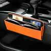 Car Center Console Organizer Faux Leather Car Storage Box for Sunglasses Cards Vehicle Dashboard Tray for Tidying Car Interior Accessory